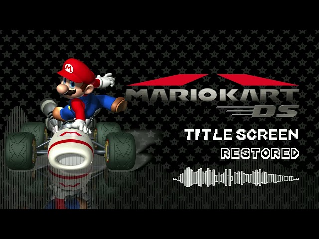 Title Screen (Restored) - Mario Kart DS OST