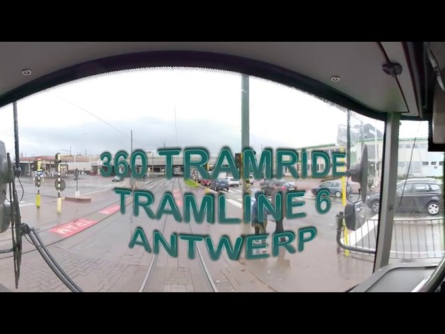 360 TRAM RIDE TRAMLINE 6 ANTWERP