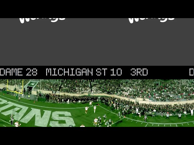 C360 SkyCam Fox Sports Notre Dame v Michigan State 09/23/2017 2:2