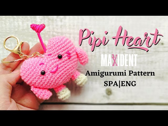 Maxident Heart Tung Amigurumi Patrón | Heart Pipi  | Amis Tejiendo Momentos