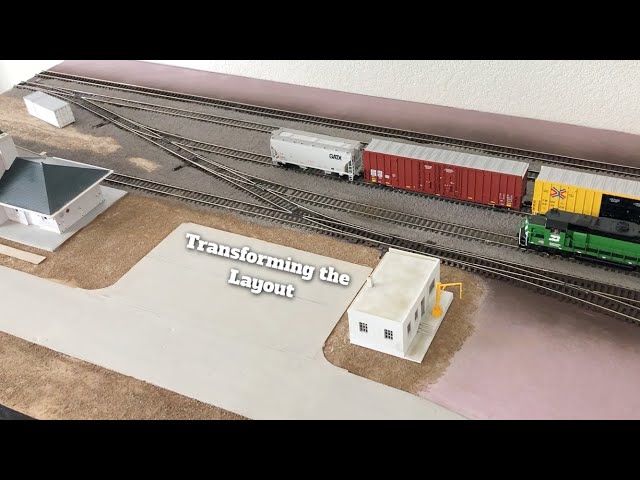 Adding Parking Lot & Transforming Sections - Large HO Train Layout Build - Ep 11