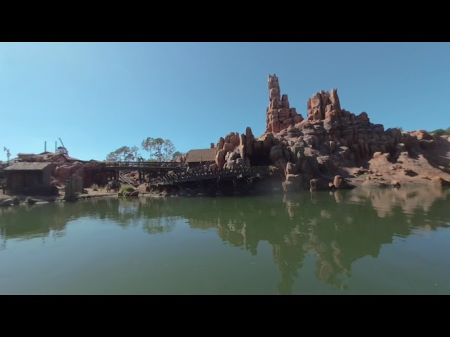 Big Thunder Mountain Railroad in The Magic Kingdom, Walt Disney World. Virtual Reality VR180 3D