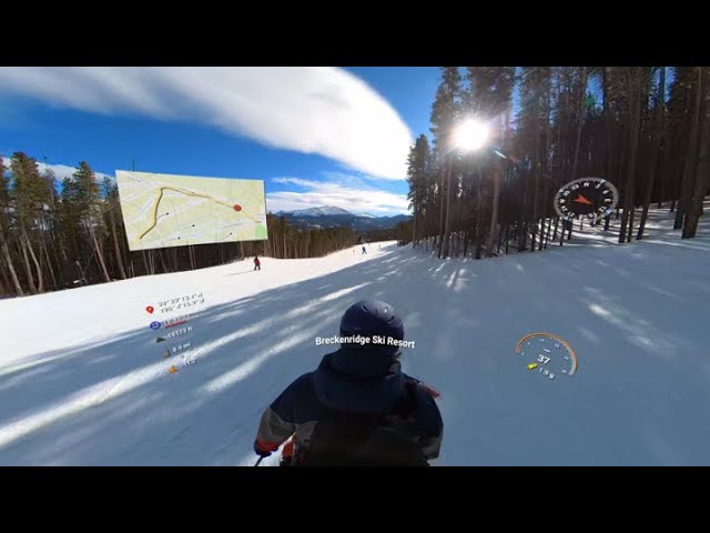 Ski Breckenridge’s Monte Cristo trail at 37mph with 360 camera video!