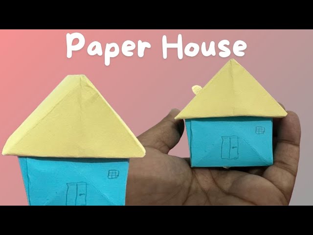 How to Make a Simple Paper House for Kids | Fun Nursery Craft Ideas | Easy DIY Paper Craft