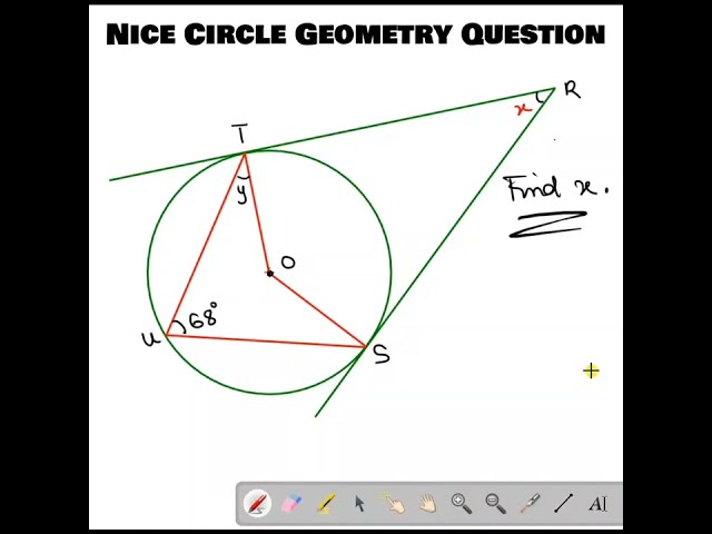 Nice Circle Geometry Question #circletheorems #mathsexperience #maths