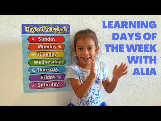 Learning Days of the Week