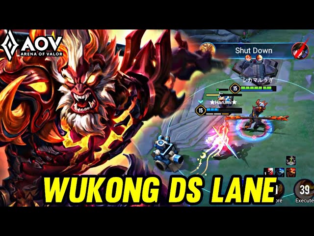 AOV : WUKONG GAMEPLAY | IN DS LANE - ARENA OF VALOR LIÊNQUÂNMOBILE ROV