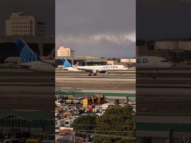 United Airlines (Boeing 757 - MSN 32815) N74856 #aviation #lax #boeing #boeing757 #landing #avgeek