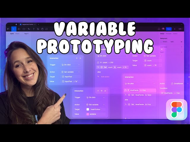 Prototype with Variables in Figma | Tips for variable prototyping with four kinds of variables