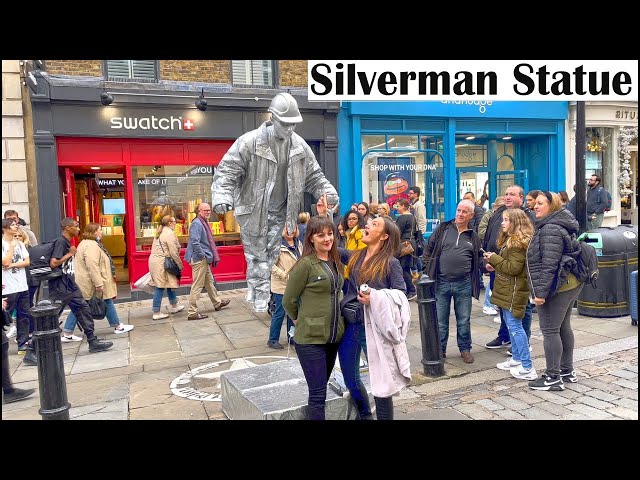 London Levitating Silverman Statue - Greatest London Levitating Street Performer