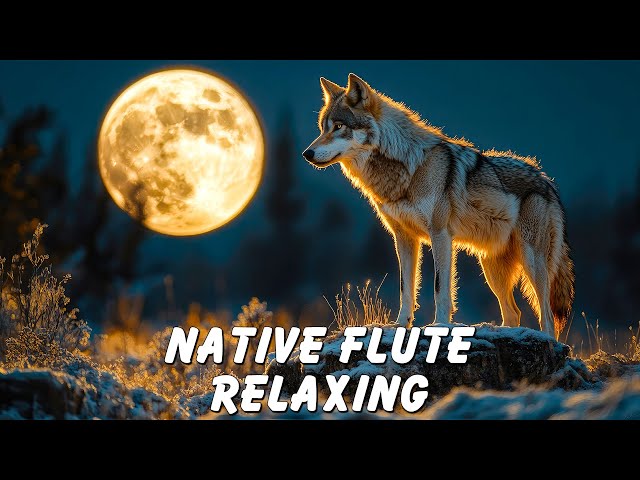 Wolf's Whisper Under the Moonlit Night - Native American Flute Music for Healing and Deep Meditation