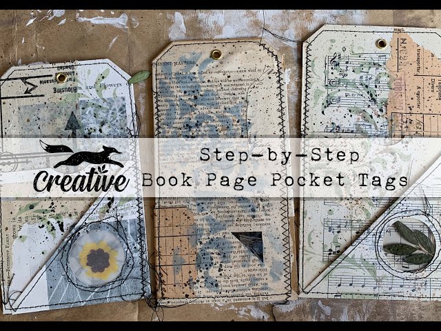 Step-by-step Book Page Pocket Tags