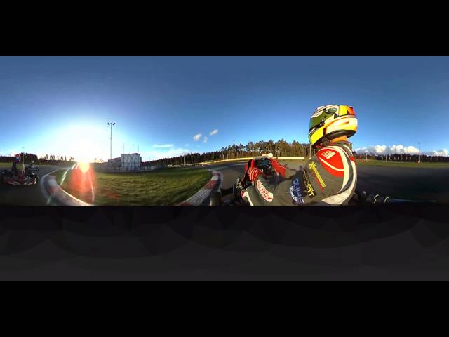 360 degrees video, look around and be amazed! Kart training on Genk Gillard IAME X30 Senior