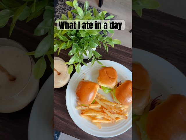 What we eat in a day!☕️🍔🍛 #shorts #whatweeatinaday #youtubeshorts