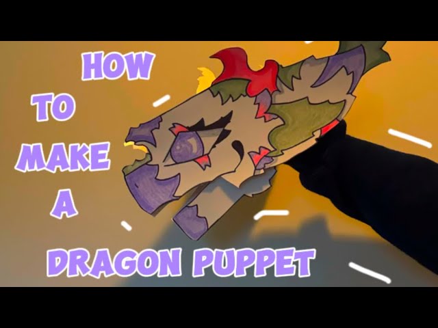 How to make a dragon puppet pt. 2! #dragonpuppet #tutorial #dragon #fyp #puppet #foryou