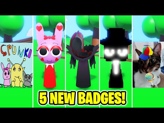 3D SPRUNKI RP AND ANIMATIONS - How to get ALL 5 NEW BADGES!! VALENTINES UPDATE! (ROBLOX)