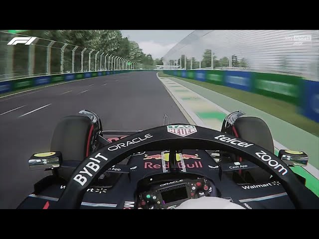 Max Verstappen onboard lap at Albert-Park Australian GP 2023