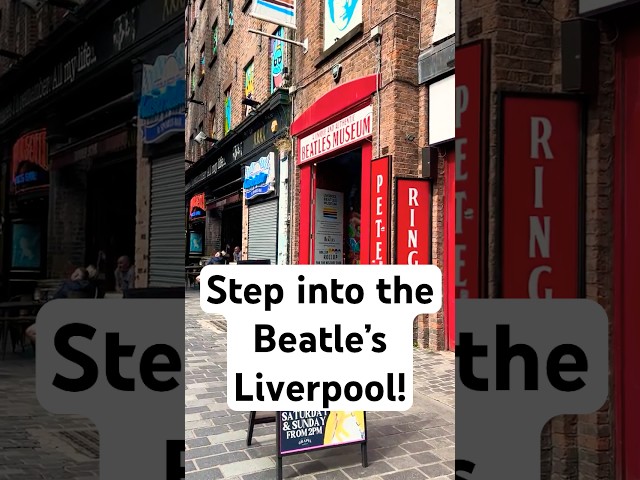 Exploring Liverpool’s Beatles Museum Street | Iconic Street Scenes Walking Tour #beatles #shorts