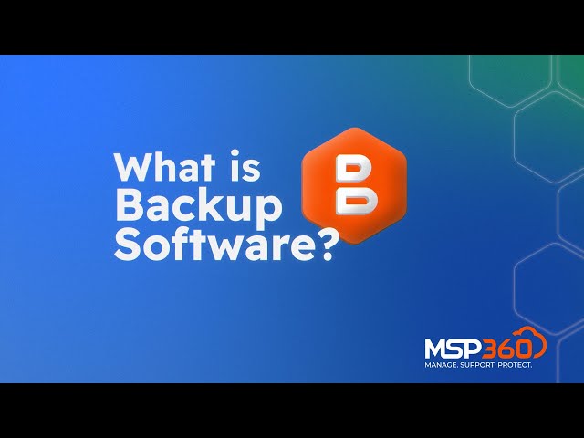 What is Backup Software?