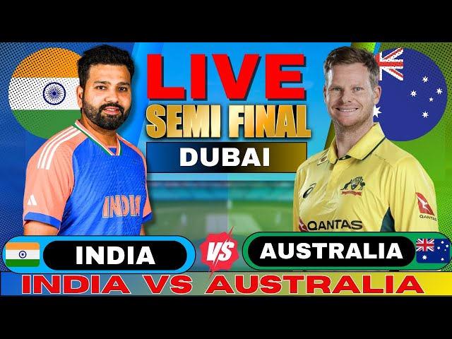 India vs Australia Live Score, Champions 2025 Trophy | IND vs AUS Live Cricket Match Updates 🏏🔥