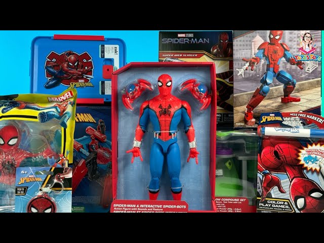 Marvel Spiderman Toy Collection Unboxing Review l Crawl 'N Blast Spider