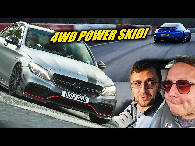 hANGRY C63 AMG & Turbo S WILD BBQ CHASE! // Nürburgring