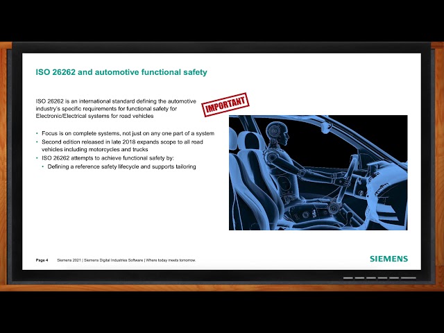 Software and Automotive Safety -- Siemens