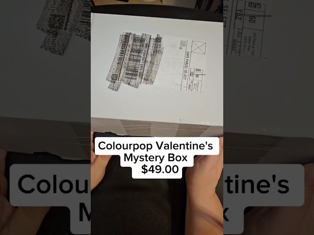 @colourpopcosmetics Secret Valentine Mystery Box #colourpop #mysterybox #unboxing