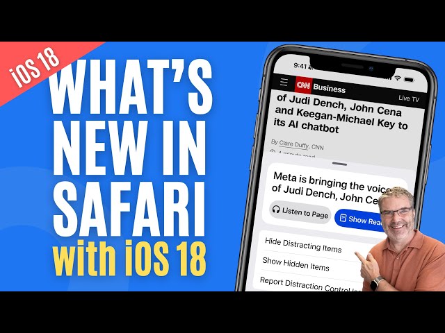 New Safari Features in iOS 18 and your iPhone: Listen, Read, and Hide Distractions!