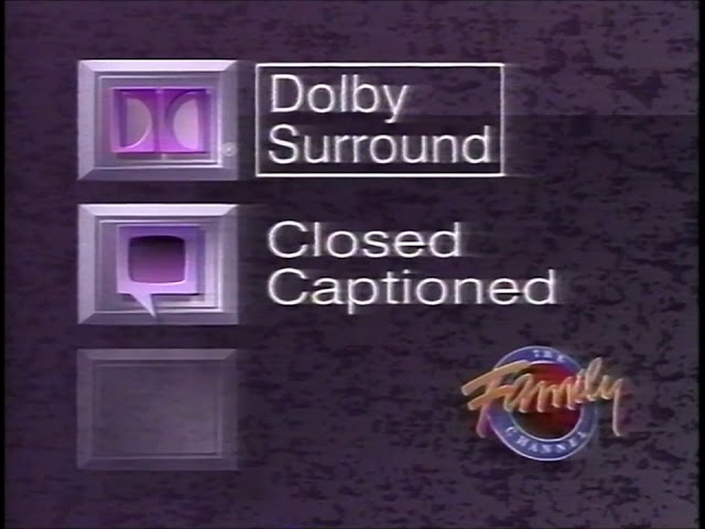 The Family Channel (now Freeform) Closed Captioned Bumper 1992 (102120C)