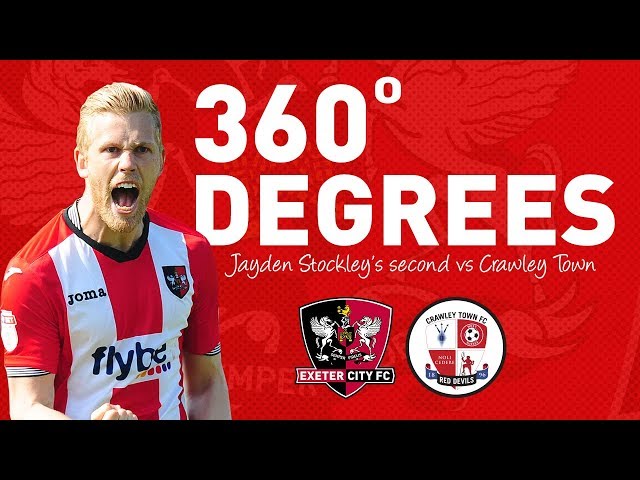 360° VIDEO: Jayden Stockley's second against Crawley Town | Exeter City Football Club