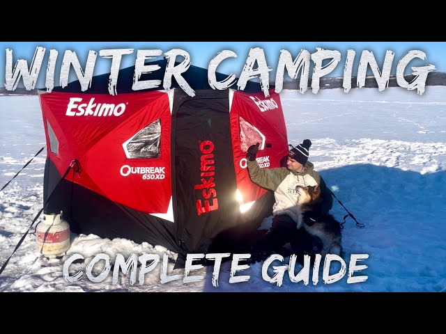 WINTER CAMPING IN A ESKIMO 650! | TIPS AND TRICKS | ICE FISHING IN A CPR TOURNAMENT