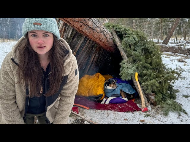 Winter Survival Shelter - Bushcraft Camping