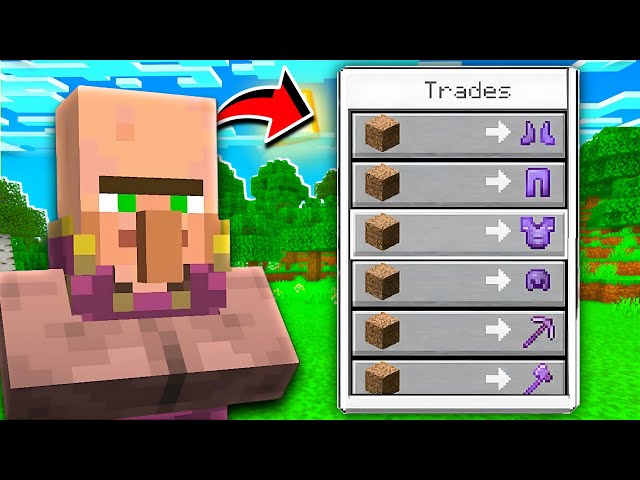 Minecraft, But Villagers Trade OP Items…