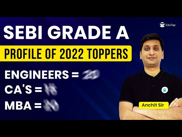 SEBI Grade A Toppers Profile, Education | SEBI Grade A Preparation Strategy | SEBI 2023 Notification