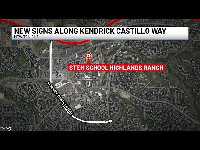 New signs along Kendrick Castillo Way