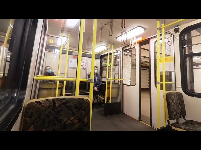 Milleneum Subway Line -just traveling, no speaking- 360° Virtual Tour - Budapest, Hungary