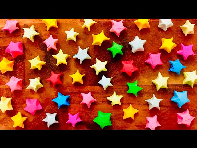 Origami Lucky Star with Sticky Note - Paper Stars - Sticky Note Origami