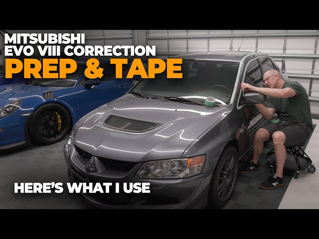 Mitsubishi Evo 8 Maintenance Correction Series:  E2 - Paint Prep and Taping