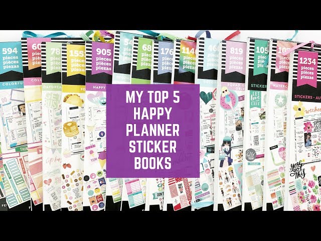 My Top 5 Favorite Happy Planner Value Pack Sticker Books!