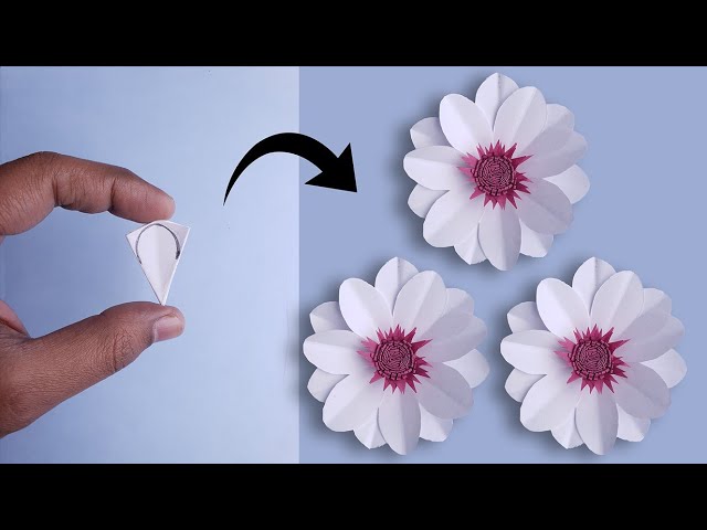 How To Make Beautiful Flower | Diy Paper Flower | Paper Flower Making Step By Step 🌸