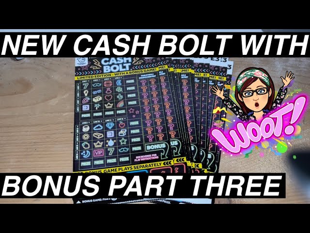 NEW CASH BOLT WITH BONUS PART THREE #scratch #cards #flutterbyscratchcards