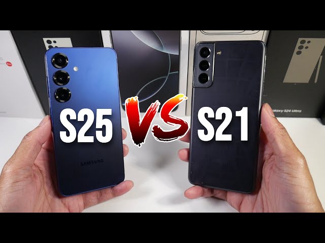 Samsung Galaxy S25 VS Samsung Galaxy S21! (Camera Comparison, PUBG & Display & Speed)