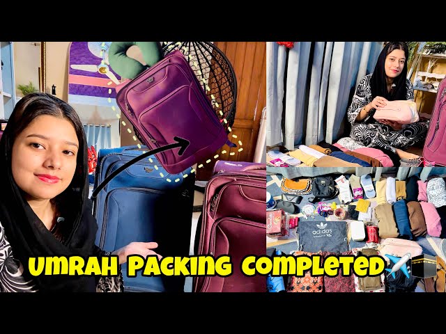 Finally Umrah Packing Completed✈️🕋😍We are going for umrah Alhumdulillah 😍