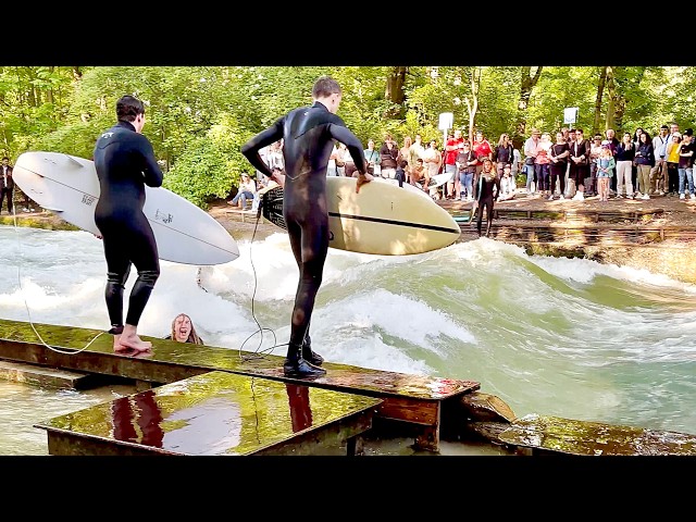 First Time Surfing Eisbach River Wave: How Hard Can It Be?