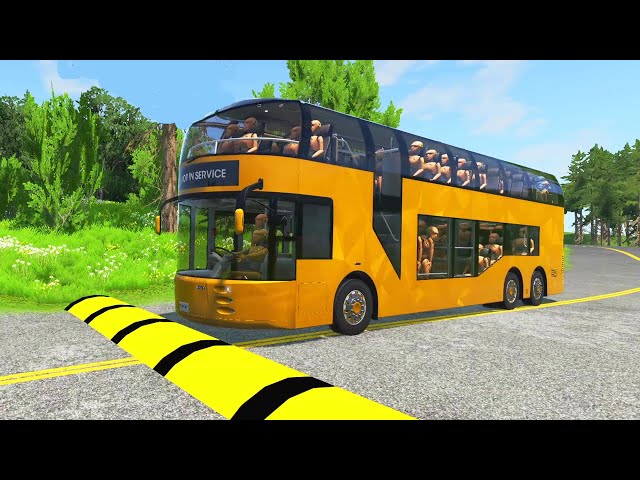 Bus Vs Massive Speed Bumps #1 - BeamNG.Drive