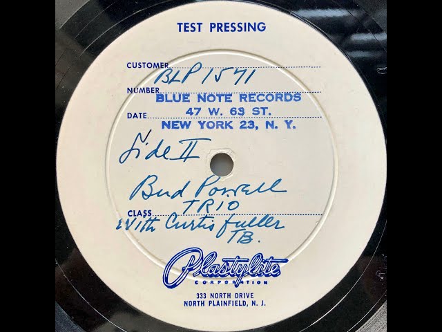 Bud Powell Quartet / Plastylite Test press for BNLP 1571B