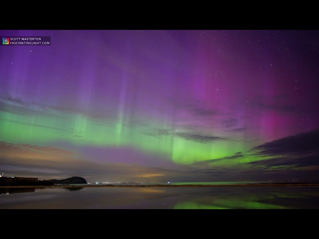 Aurora Borealis Timelapse North Berwick Scotland 12 Aug 2024