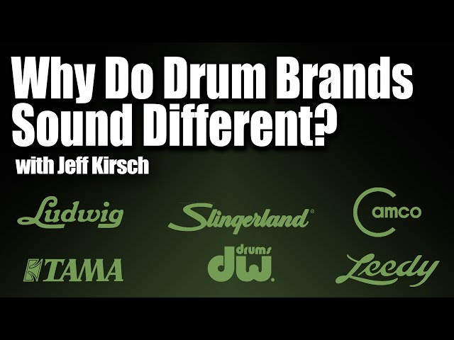 Why Do Drum Brands Sound Different? with Jeff Kirsch - EP 242