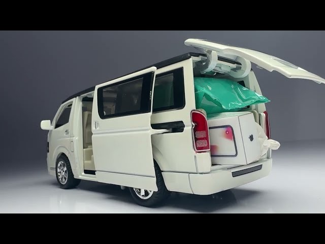 Unboxing Toyota Hiace Grand Cabin Miniature Diecast Model VAN 🥰